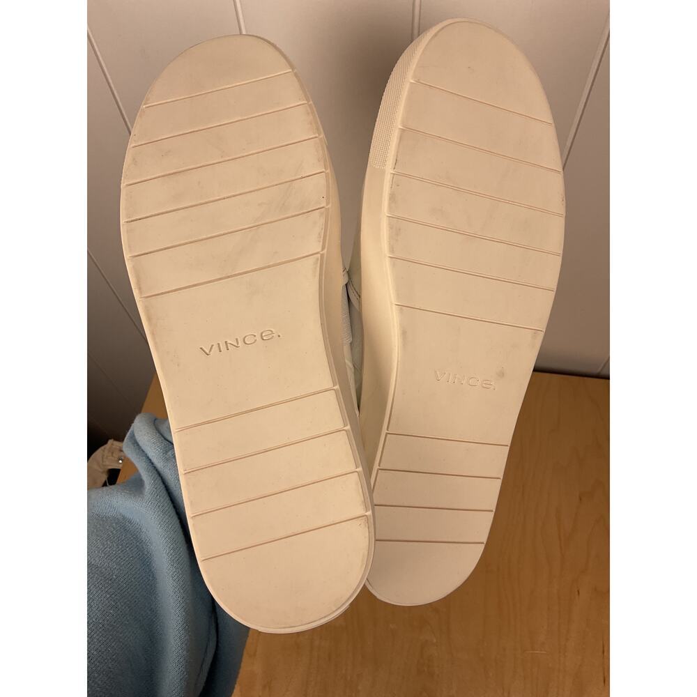 Vince Womens Blair Sneaker Optic White Woven Leather Size EU 39.5/US 8.5‎ - Picture 6 of 6